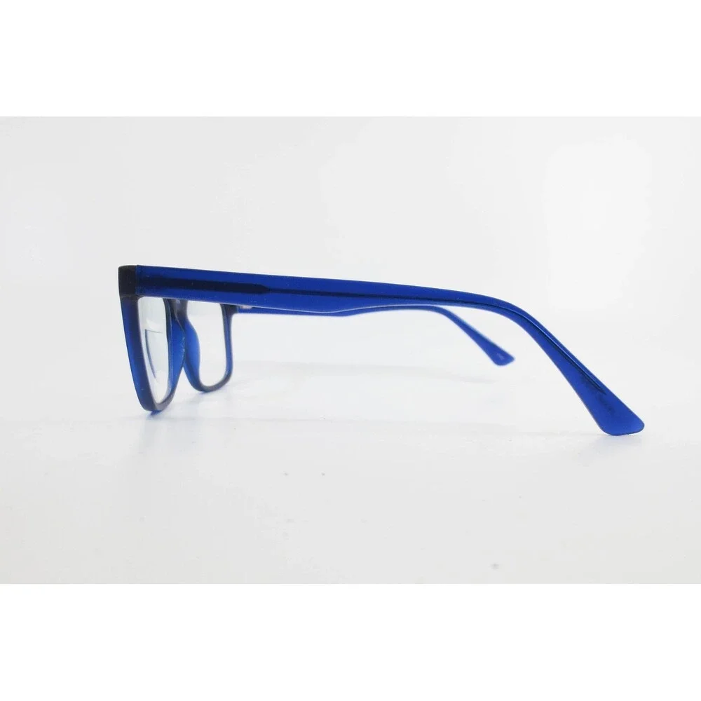 Blue Rectangular Eyeglass Frames MP 7101 BL 56-18-140 Full Rim Glasses